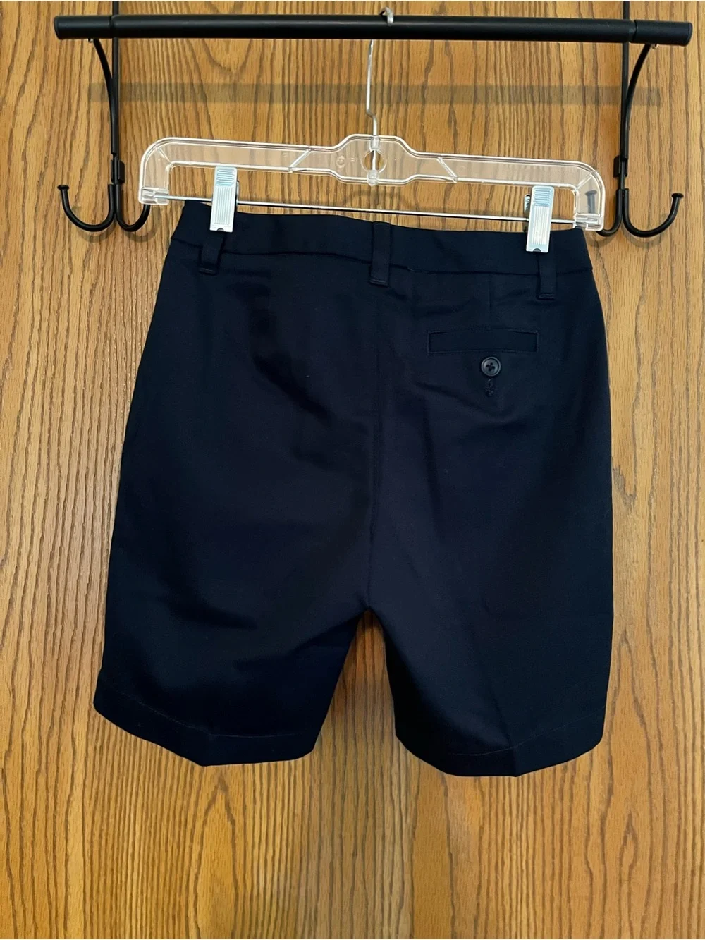 NWOT Lands' End Girls’ Sz 12S Navy Chino Shorts School Uniform Casual